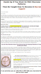Mobile Screenshot of freemacramepatterns.net