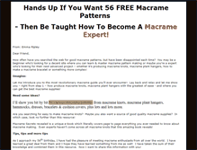 Tablet Screenshot of freemacramepatterns.net